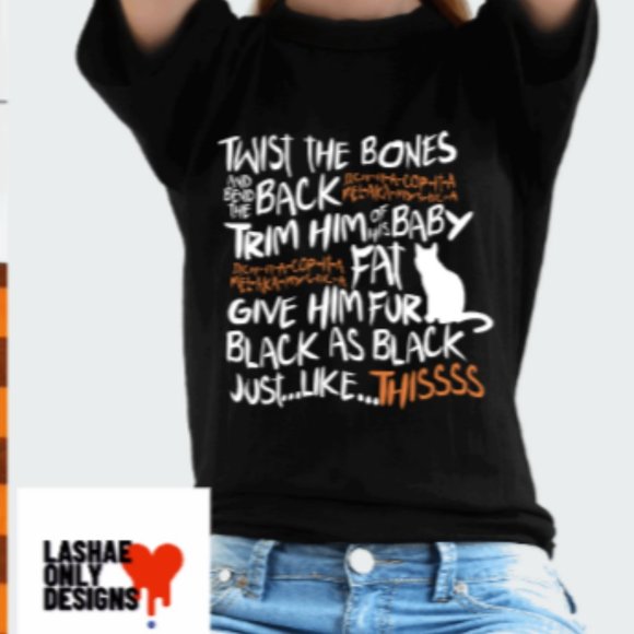 Hocus Pocus song shirt. Twist the bones...  Made to order - Picture 3 of 3